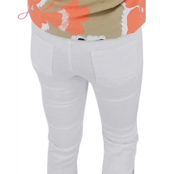 Leona Per Donna Broek Lucia 3/4 lengte 261.16.02 wit Leona Per Donna Broek Lucia 3/4 lengte 261.16.02 wit